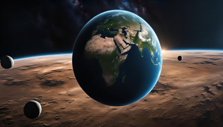 A breathtaking image of Earth from space, showing our planet's beauty and fragility.