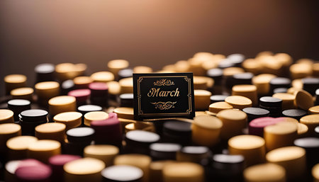 A close-up shot of a collection of bottle caps, showing various colors and textures.の写真素材