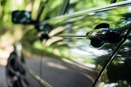 side of the carの写真素材