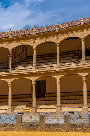 Bull arena in the Spanish town of Rondaの写真素材