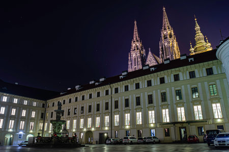 Prague Castle, one of the most popular tourist place in Prague.の写真素材