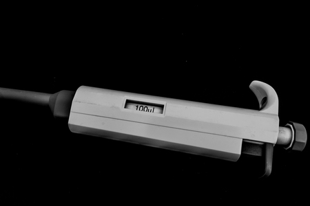 Close up auto pipette.の写真素材