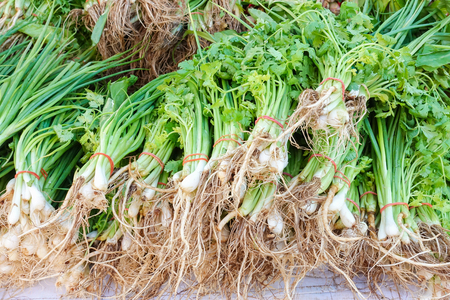 Fresh and organic vegetables at farmer local market inの写真素材