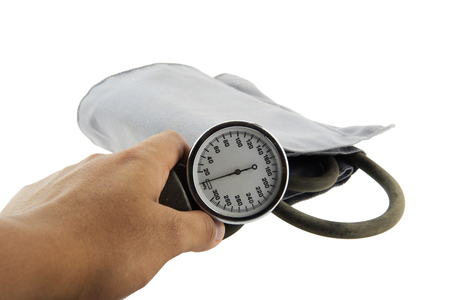 Blood Pressure white backgrounの写真素材