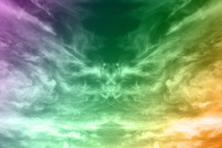 Colorfilter sky and cloudの写真素材