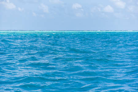 Ocean water surface,sea wave in Maldivesの写真素材