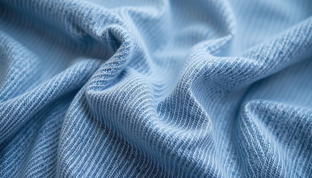 A faded denim blue fabric texture with soft, smooth surface, ideal for various textile applications and fashion designsの素材