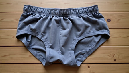 A soft and comfortable bamboo fiber underwear set in gray, perfect for everyday wear and providing relaxed fitの素材