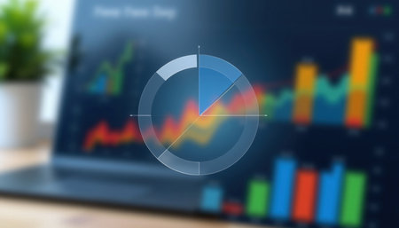 A data visualization is essential for understanding trends and patterns in financial analysis, showcasing graphs and chartsの素材