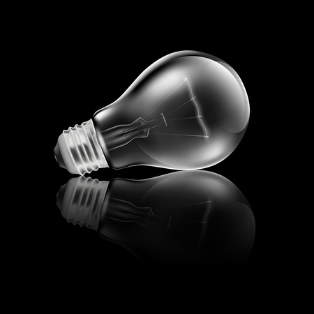 Realistic Light Bulb Reflectionのイラスト素材