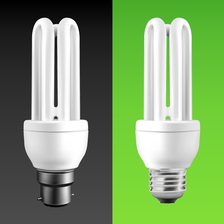 Energy Saving Fluorescent Light Bulbs (EPS10)のイラスト素材