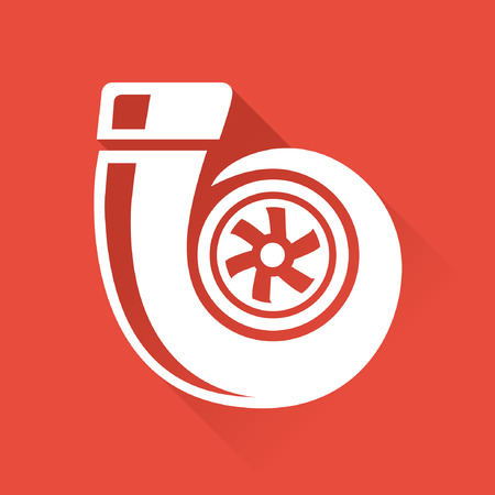 Vehicle Performance Parts  Turbo Iconのイラスト素材