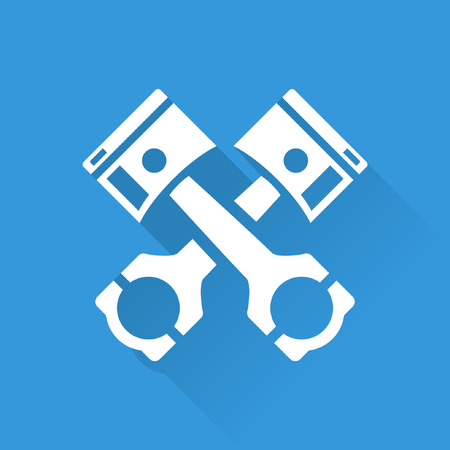 Vehicle Performance Parts  Piston and Conrods Iconのイラスト素材