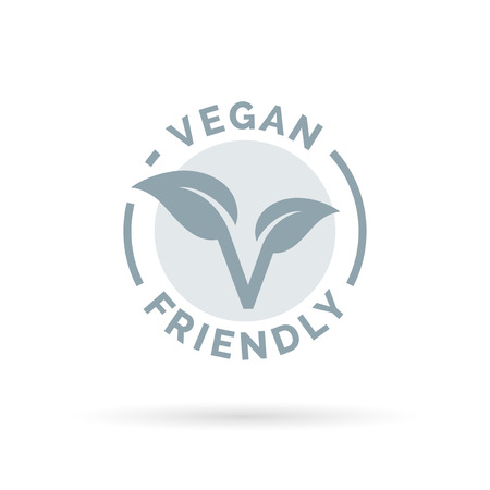 Vegan friendly icon design. Vegan concept sign. Vegan leaf symbol. Vector illustration. Vegan friendly icon design. Vegan concept sign. Vegan leaf symbol. Vector illustration.