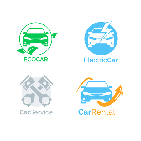 Car icons vector template designのイラスト素材