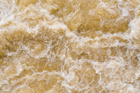 Fast flowing water in the dam water gate