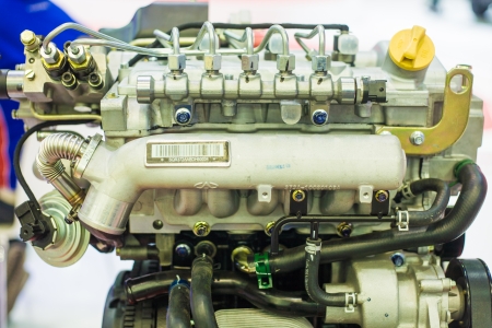 Cut metal engine  Visual layout  Car engine
