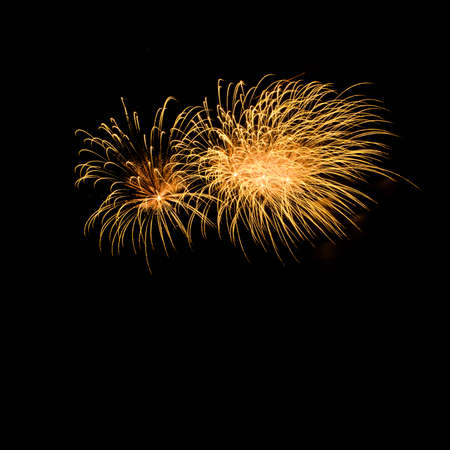 colorful fireworks over dark sky background, Abstract