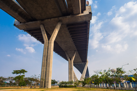 Bhumibol Bridge,the Industrial Ring Bridge or Mega Bridge, Bangkok Thailand