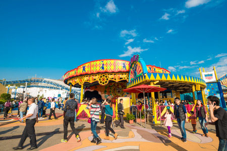 HONG KONG - DECEMBER 14, Ocean Park Hong Kong, Ocean Park is a marine mammal park, oceanarium, animal theme park and amusement park on December 9, 2014.のeditorial素材