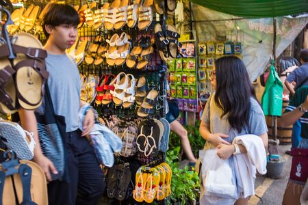 BANGKOK - OCTOBER 10: Tourist shopping in Chatuchak weekend market on October 10, 2015 in Bangkok, Thailand Open 8am - 6pm Sat Sun , It is the largest market in Thailandのeditorial素材
