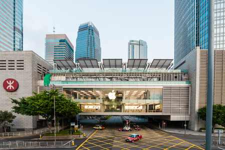 HONG KONG - OCTOBER 23: Apple store in Hong Kong on October 23, 2015. The first Apple Store in Hong...