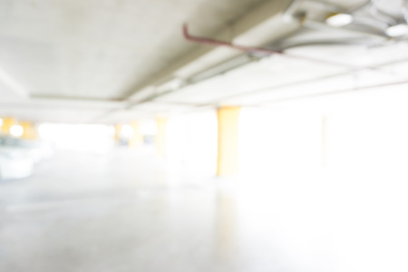 Blurred cars parking with bokeh light Background for use as adsの写真素材