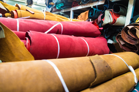 Leather craftsmanship bundle raw object for make product, Crafts industry