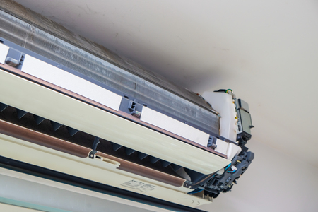 Air condition clean and fix indoor home busines objectのeditorial素材