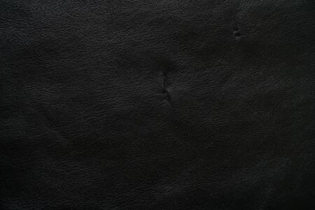 Rough black genuine leather texture art backgroundの写真素材