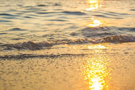 Sea wave beach sunset summer vacation nature landscape