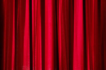 Red luxury blank curtain inndoor room abstract backgroundの写真素材