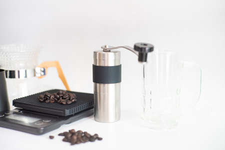 Coffee bean with coffee dripp equipment tool home made hot drink cafein