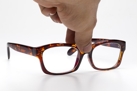 Glasses. Isolated on white backgroundの写真素材