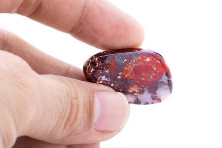 Rocks, minerals, gems, white background.の写真素材