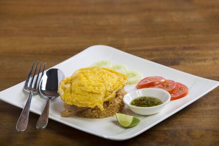 Fried rice thai styleの写真素材