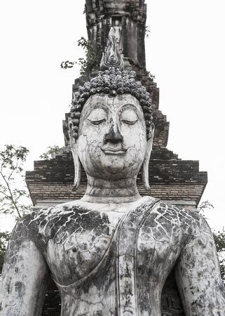 Ancient buddha statue. Sukhothai Historical Park, Sukhothai Province, Thailandの写真素材