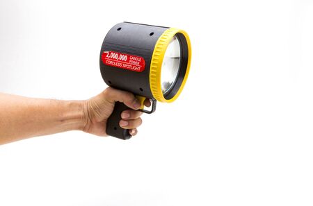 flashlight isolated on white