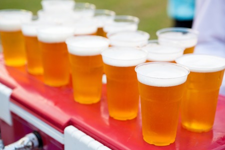 Beer in glassの写真素材