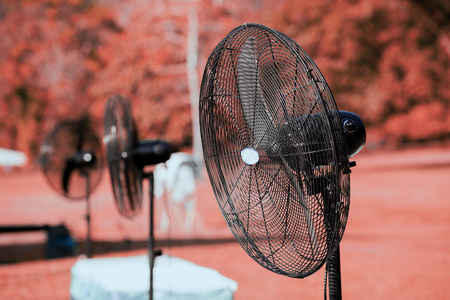 Outdoor electric mist fanの写真素材