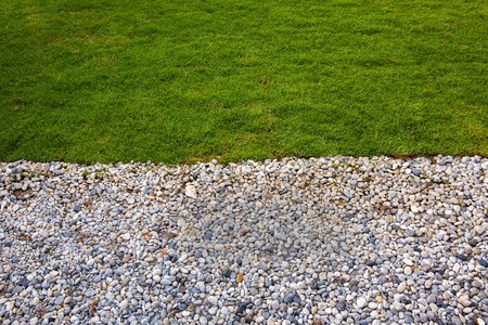 Bedrock and Green grass ,texture backgroundの写真素材
