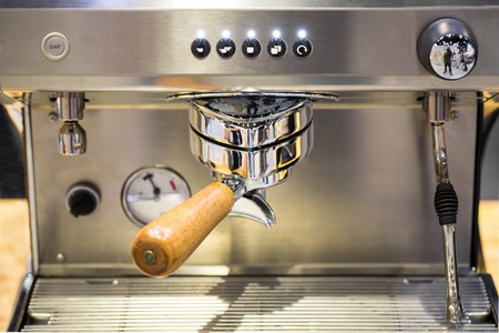 Coffee machine ready to useの写真素材