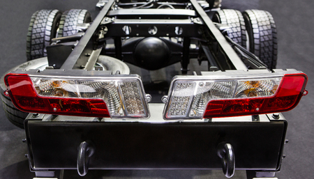 New truck rear lights with chassis