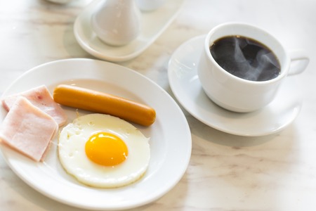 Breakfast with coffeeの写真素材