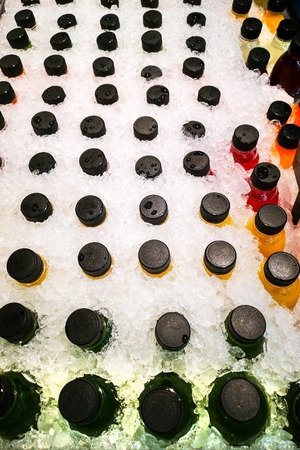 Fruit Juice in a Bucket in Ice Bucket