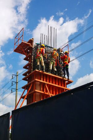 Staff for the construction of electric rail