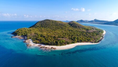 Beautiful island in Samae San District, Thailandの写真素材