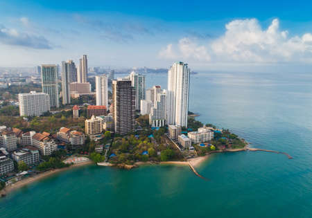 Houses and buildings by the sea Thailandのeditorial素材