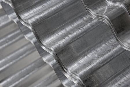 Corrugated sheets of metal
