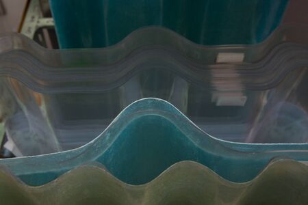 Corrugated sheets are made of plastic